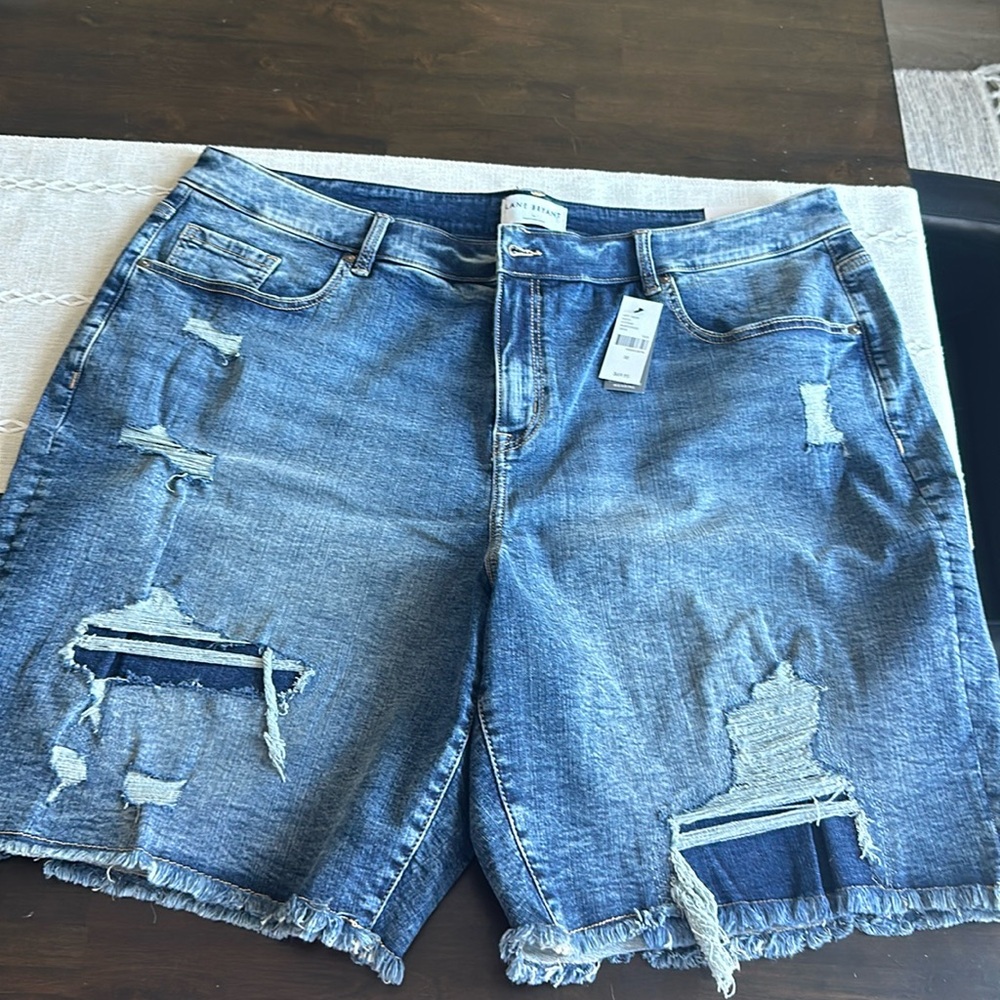 Lane Bryant Plus Size 22 Denim Shorts